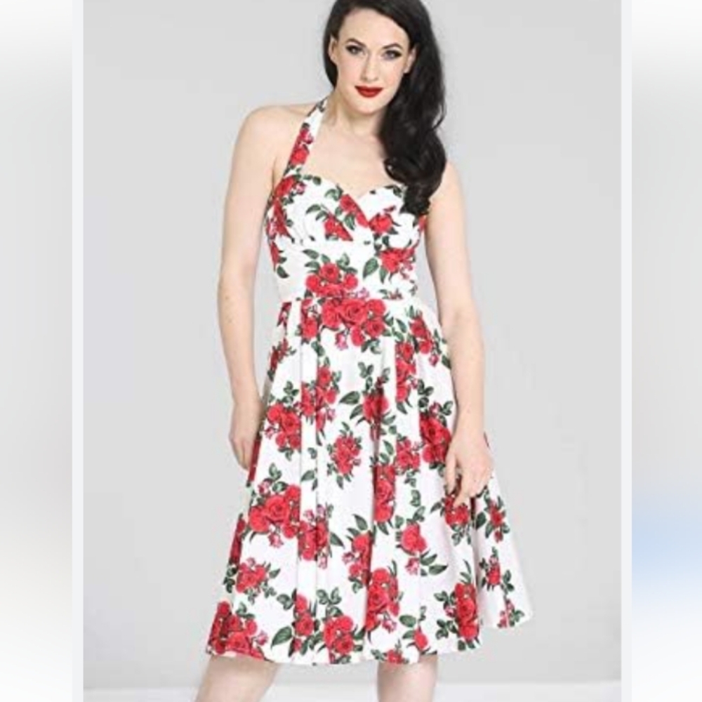 Hell Bunny 50's Cannes Floral Swing Dress